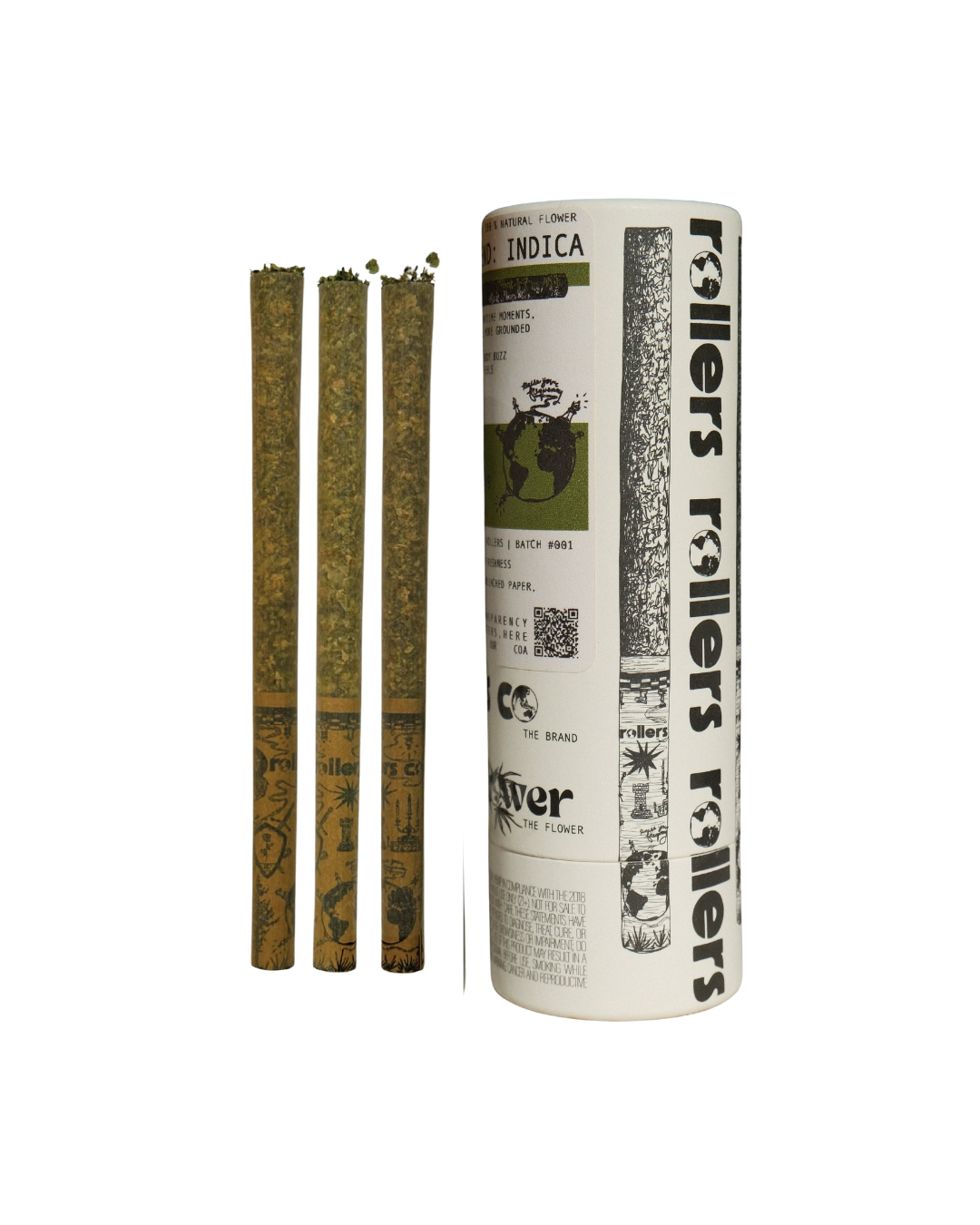 Rollers Co | rollersflower / 3-pack/Grounding/Indica